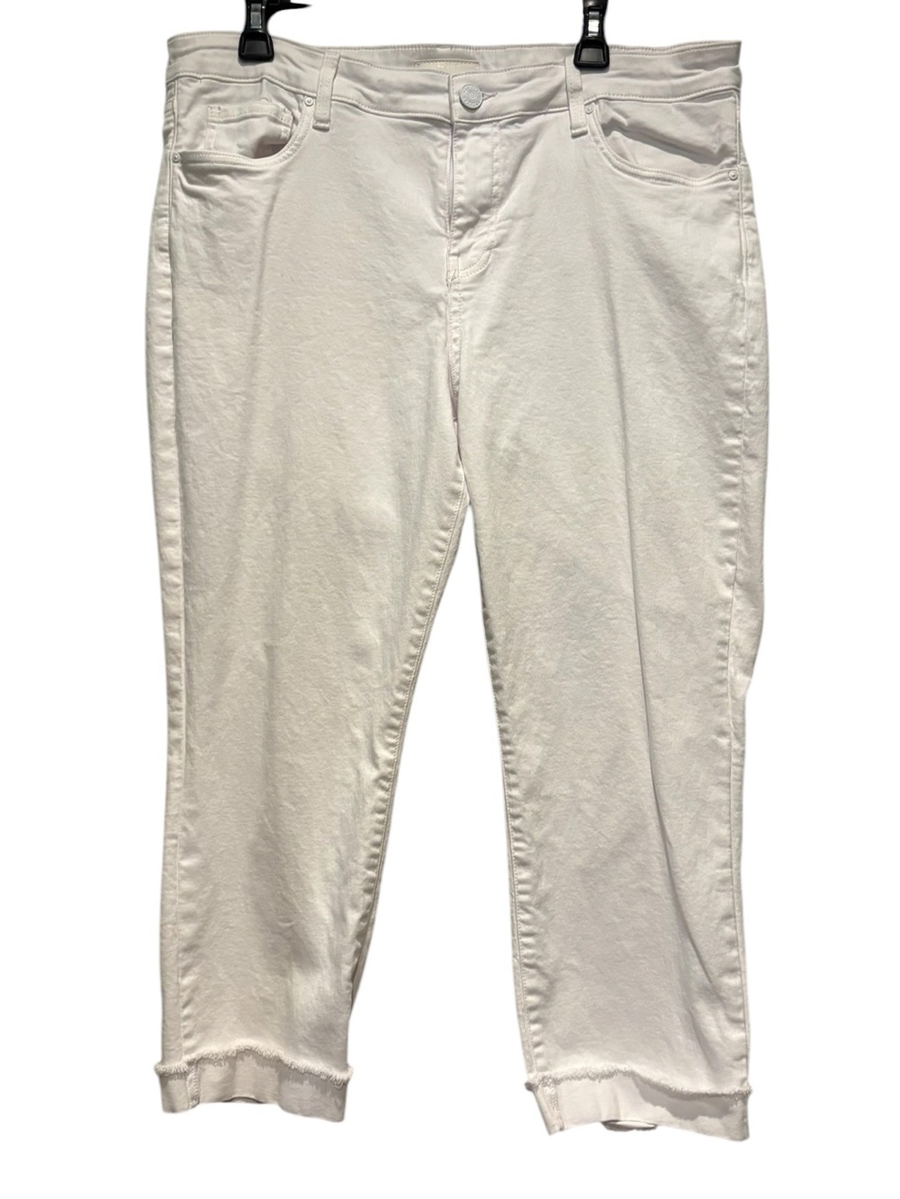 Kut from the Kloth - Women's Amy Cropped Straight Leg jean. Size 16. White - Picture 2 of 15